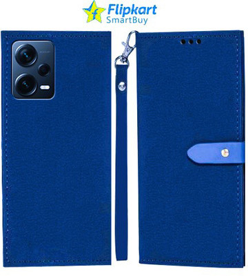 Flipkart SmartBuy Flip Cover for Redmi Note 12 Pro+ 5G, Redmi Note 12 Pro Plus 5G(Blue, Cases with Holder, Pack of: 1)