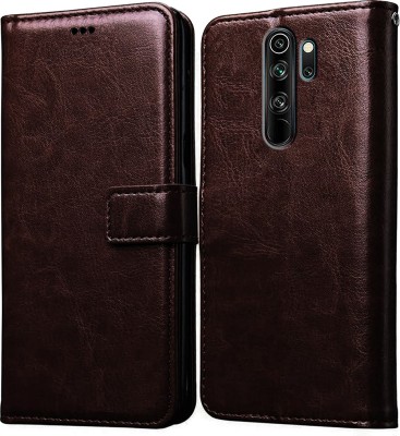 Casotec Flip Cover for Mi Redmi Note 8 Pro(Brown, Pack of: 1)