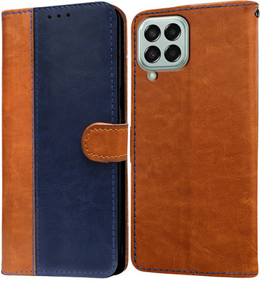 Casotec Flip Cover for Samsung Galaxy M33 5G(Blue, Pack of: 1)