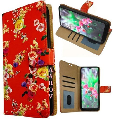Aarov Flip Cover for Samsung Galaxy M32 4G(Red, Dual Protection, Pack of: 1)