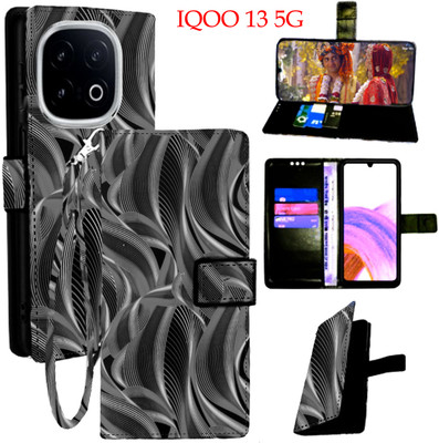 Shanno Enterprises Flip Cover for IQOO 13 5G(Black, Pack of: 1)