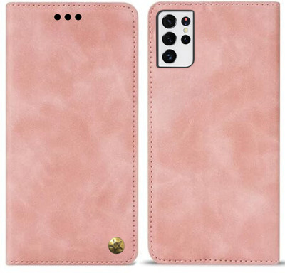 GoPerfect Wallet Case Cover for Samsung Galaxy S24 Ultra | Limited Edition latest Business Series Flip Back Cover(Pink, Dual Protection, Pack of: 1)