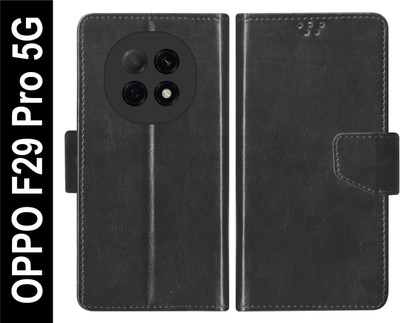 SBMS Flip Cover for OPPO F29 Pro 5G Back Cover Case with Magnatic Closure(Black, Shock Proof, Pack of: 1)