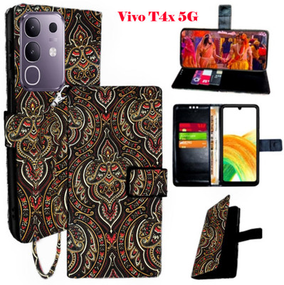 Shanno Entarprises Flip Cover for vivo T4x 5G(Brown, Pack of: 1)