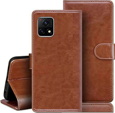 Rofix star Back Cover for VIVO Y31S(Brown, Dual Protection, Pack of: 1)