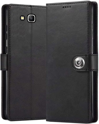 WishDeals Flip Cover for Samsung Galaxy Grand Prime(Black, Dual Protection, Pack of: 1)