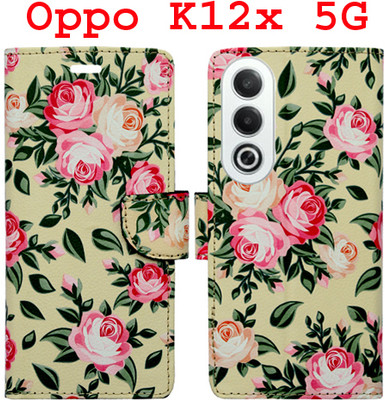 Toklot Flip Cover for Oppo K12X 5G(Yellow, Pack of: 1)