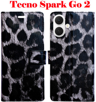 Toklot Flip Cover for Tecno Spark Go 2(Multicolor, Pack of: 1)