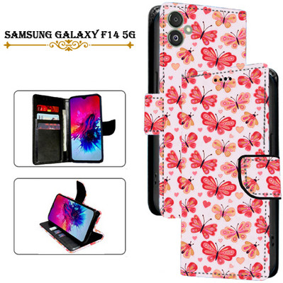 Cutemart Flip Cover for Samsung Galaxy F14 5G(Red, Pack of: 1)