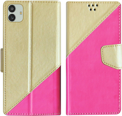 SBMS Flip Cover for Samsung Galaxy F14 5G Back Cover Case with Magnatic Closure(Pink, Shock Proof, Pack of: 1)