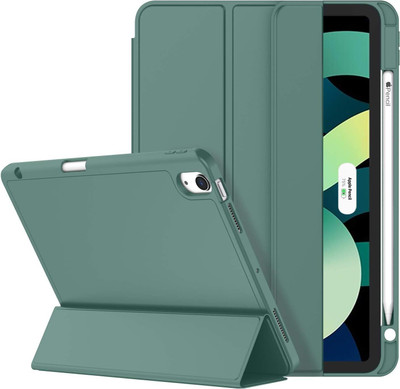 Imperium Flip Cover for Apple iPad Air 6th Gen 11 inch 2024 Tri-Fold Smart Case with Auto Sleep/Wake Feature.(Green, Microfiber Lining, Pack of: 1)