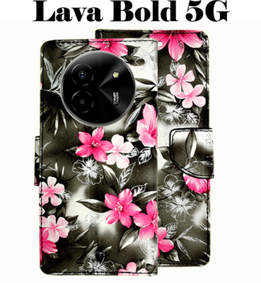 Shanno Enterprises Flip Cover for Lava Bold 5G(Black, Pack of: 1)