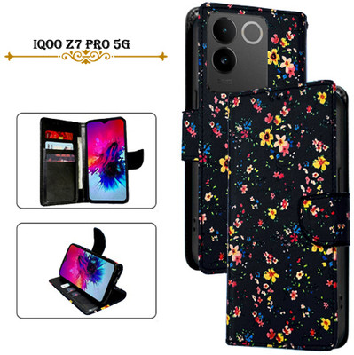 PARGO Flip Cover for iQOO Z7 Pro 5G(Black, Pack of: 1)