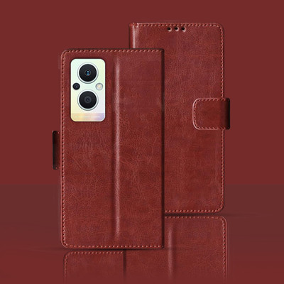 Kalua Mall Flip Cover for Oppo F21 Pro 5G(Maroon, Magnetic Case, Pack of: 1)