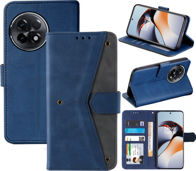 Autofocus Flip Cover for OnePlus 11R 5G(Blue, Camera Bump Protector, Pack of: 1)