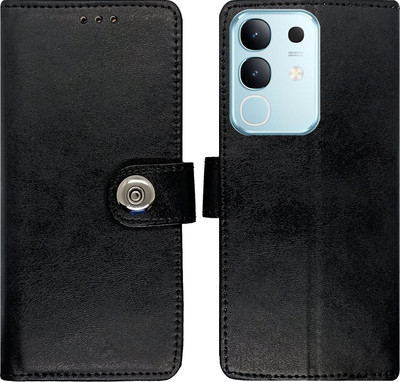 Dhar Flips Flip Cover for Vivo T4X 5G/Vivo Y31 Pro(Black, Magnetic Case, Pack of: 1)