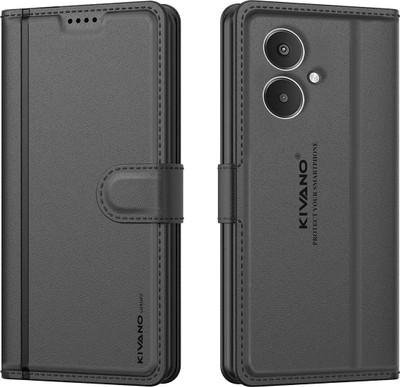 KIVANO LUXE Flip Cover for Redmi 13C 5G(Black, Magnetic Case, Pack of: 1)