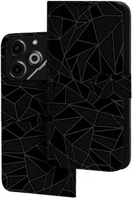 Knotyy Flip Cover for Tecno Pova 6 Pro 5G(Black, Dual Protection, Pack of: 1)