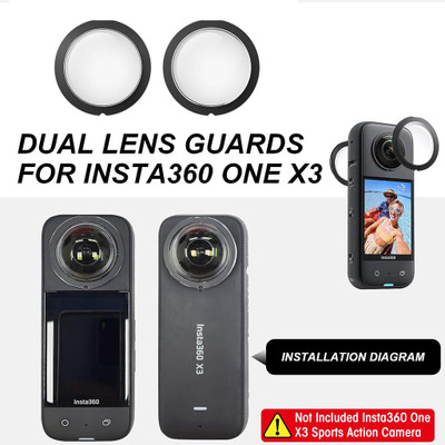 TECHGEAR Camera Lens Protector for Insta360 One X3 Sports Action Camera(Pack of 1)