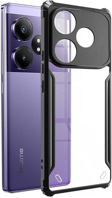 ISH COVER Front & Back Case for Realme GT 6T 5G Back case(Black, Shock Proof, Pack of: 1)