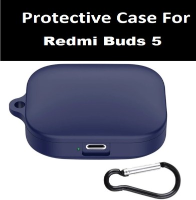 Colorcase Front & Back Case for Redmi Buds 5(Blue, Silicon, Pack of: 1)