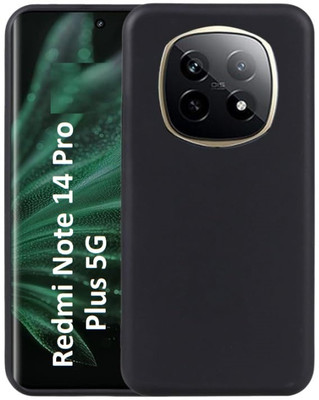 hyd hub Front & Back Case for Redmi Note 14 Pro 5G, Redmi Note 14 Pro, Mi Note 14 Pro 5G(Black, Camera Bump Protector, Silicon, Pack of: 1)