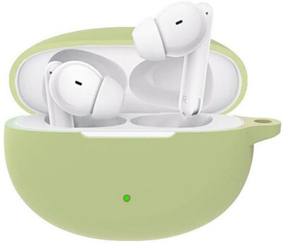 capo Silicone Velcro Headphone Case For Oppo Enco Air3 Pro(Matcha Green, Silicone Case Cover For OPPO Enco Air3 Pro)