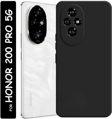 KGL KING Back Cover for Honor 200 Pro(Black, Shock Proof, Silicon, Pack of: 1)