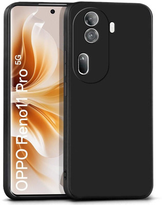 Best Case Front & Back Case for OPPO Reno11 Pro 5G(Black, Camera Bump Protector, Silicon, Pack of: 1)