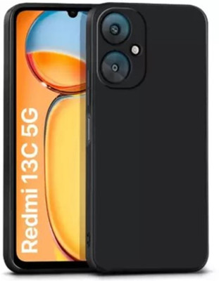 aadhvik Front & Back Case for Mi Redmi 13C 5G(Black, Camera Bump Protector, Silicon, Pack of: 1)