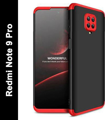 coverplay Front & Back Case for MI Redmi Note 9 pro(Red, Pack of: 1)