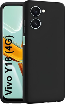 Pvtcase Pouch for iQOO Z9 Lite 5G, Vivo Y28S 5G, Vivo T3 Lite 5G, Vivo Y18 4G, Vivo Y18e 4G, Vivo Y28e(Black, Camera Bump Protector, Silicon, Pack of: 1)