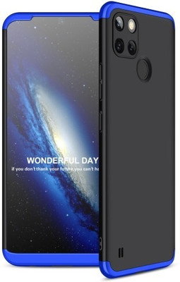 SAPCASE Front & Back Case for Realme C25Y(Blue, Hard Case, Pack of: 1)