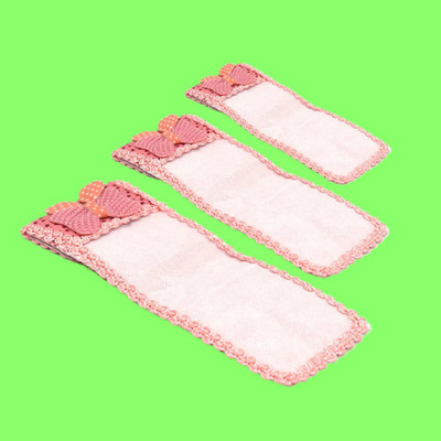 BZILO Pouch for Remote cover(Pink, White, Pack of: 3)