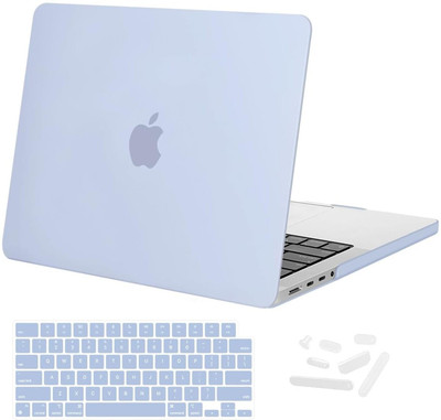Midkart Front & Back Case for MacBook Pro 14 Inch M3 A2918 A2992 M2 A2779 M1 A2442 Pro/Max Chip Release 2023 2022 2021(Blue, Hard Case, Pack of: 1)