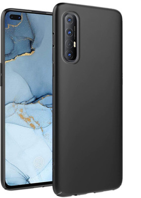 Casehub Front & Back Case for Oppo Reno 3 Pro(Black, Camera Bump Protector)