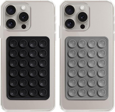 Budieggs Suction Phone Case Anti-Slip Silicone Multipurpose Hands-Free Sticky Pads Mobile Holder