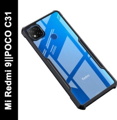 Phone Case Cover Back Cover for Mi Redmi 9, POCO C31(Black, Grip Case, Silicon, Pack of: 1)