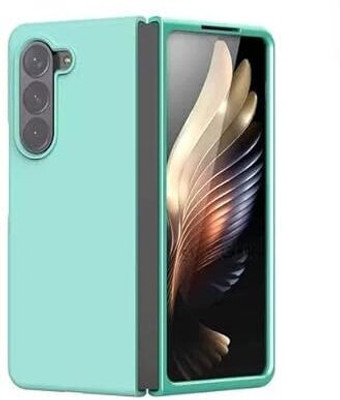 Connexa Front & Back Case for Samsung Galaxy Z Fold 4(Green, Dual Protection, Silicon, Pack of: 1)