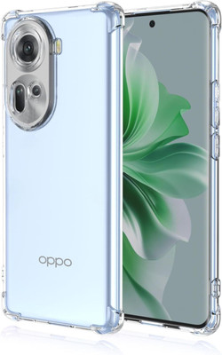 brklcover Front & Back Case for Oppo Reno 11 5G Soft Silicone Scratch Resistant Anti Slip(Transparent, Shock Proof, Silicon, Pack of: 1)