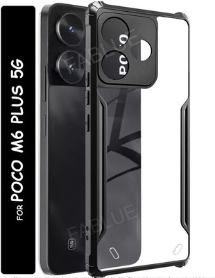 XBIB Back Cover for POCO M6 Plus 5G(Black, Grip Case, Thermoplastic Polyurethane)