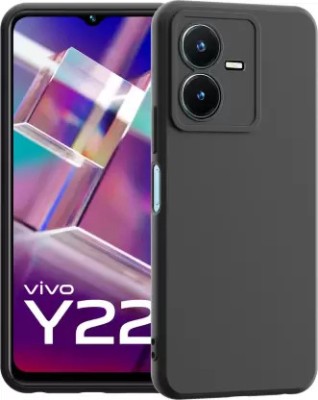 Mobile Case Cover Bumper Case for Vivo Y22(Black, Shock Proof, Pack of: 1)