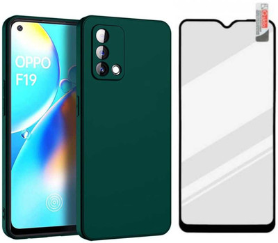 Imake Front & Back Case for Oppo F19 / F19s / A74 4G(Green, Flexible)