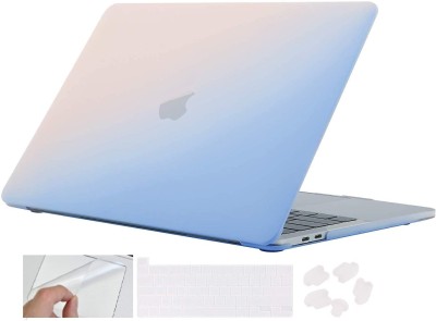 SwooK Front & Back Case for 13.6 MacBook Air 13.6 inch Case 2022 Release A2681 M2 Chip Hard Shell Case Cover(Blue, Pink, Laptop Case)