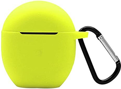 J Front & Back Case for Compatible with OnePlus Earbuds Protective Case with Keychain (Airpod Not Included)(Green, Flexible, Silicon, Pack of: 1)