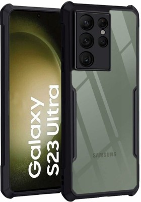 KRBL Front & Back Case for Samsung Galaxy S23 Ultra 5G(Black, Transparent, Shock Proof, Pack of: 1)
