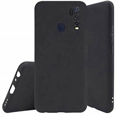 Stunny Front & Back Case for VIVO Y30(Black, Band, Silicon, Pack of: 1)