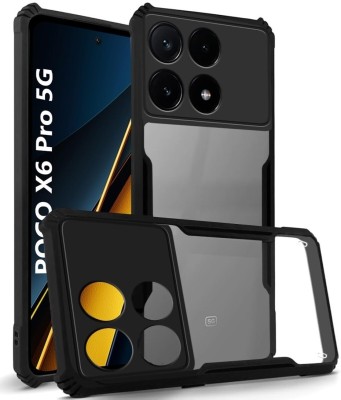 BestCover Front & Back Case for poco X6 Pro 5G(Black, Camera Bump Protector, Pack of: 1)