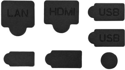 TCOS Tech Front & Back Case for PS5 Dust Proof Kit Dust Plugs Set Anti Dust Cap Pack Kit for Playstation 5(Black, Silicon, Pack of: 1)