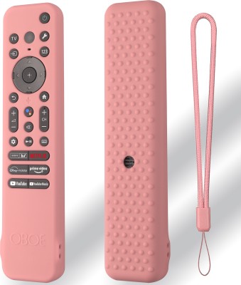 Oboe Front & Back Case for Sony Bravia Smart Tv 2023(Pink, Silicon, Pack of: 1)